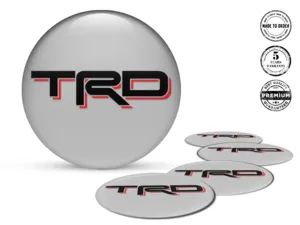 Toyota TRD Ruota Decalcomania Stile Distintivi Silicone Gara
